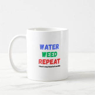 Caneca De Café Camiseta Divertida de Jardim de Repetir Erva Danin