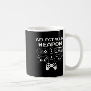 Caneca De Café Camiseta Divertida de Jogo de Vídeo 'Escolha Sua A