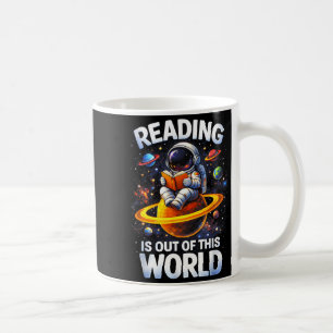 Caneca De Café Camiseta divertida de leitura é fora deste mundo e