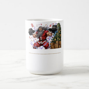 Caneca De Café Camiseta Divertida do Polo Norte Músculo Natal San