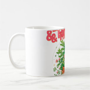 Caneca De Café Camiseta Divorciada e Próspera Amante de Plantas