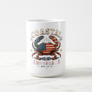 Caneca De Café Camiseta do Caranguejo da Coastal America