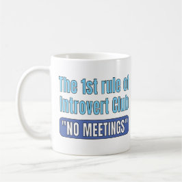 Caneca De Café Camiseta do Clube de Introvertidos