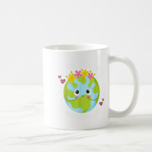 Caneca De Café Camiseta Do Dia Da Terra É Seu Planeta Menina Fofa