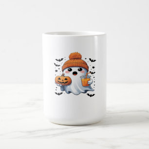 Caneca De Café Camiseta do Dia das Bruxas Spooky - Teto Gráfico D