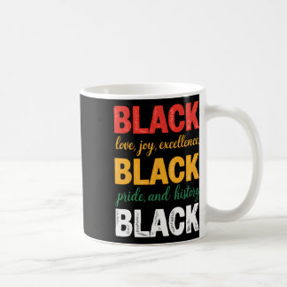 Caneca De Café Camiseta do Mês da História Negra - Amor Negro Ale