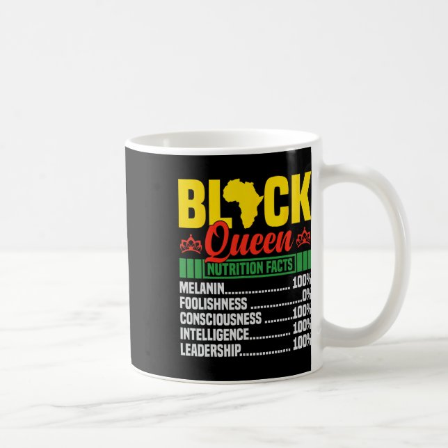 Caneca De Café Camiseta do Mês da História Negra Preto Afro-Ameri (Direita)
