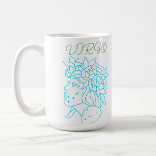 Caneca De Café Camiseta do signo de Virgem elegante Presente de A
