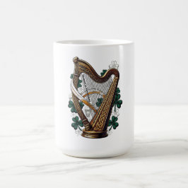 Caneca De Café Camiseta Emerald Harp Shenanigans