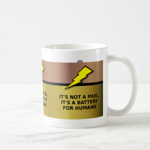 Caneca De Café Camiseta engraçada Bateria Humana