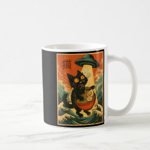 Caneca De Café Camiseta engraçada de anime japonês Ramen de gato