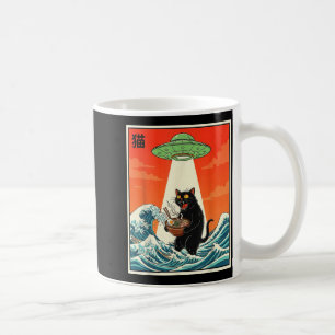 Caneca De Café Camiseta engraçada de anime japonês Ramen de gato