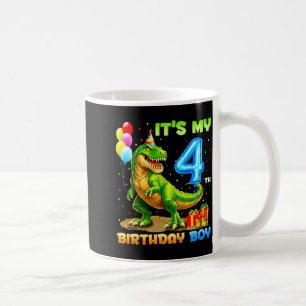 Caneca De Café camiseta engraçada de aniversário de 4 anos para m