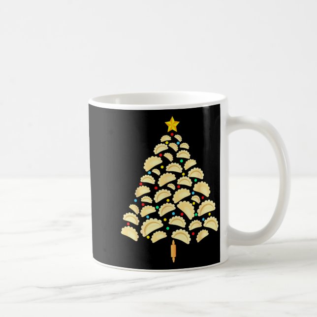 Caneca De Café Camiseta engraçada de comida de Natal da árvore Er (Direita)