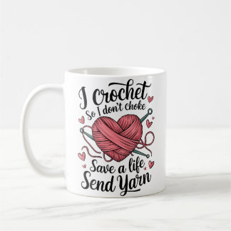 Caneca De Café Camiseta Engraçada de Crochê Humor de Tricô