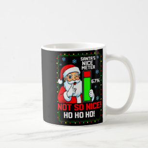 Caneca De Café Camiseta engraçada de Natal Medidor de Gentileza d