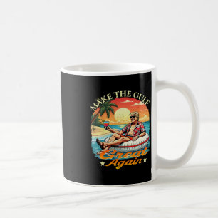 Caneca De Café Camiseta engraçada do Trump Faça o Golfo Grande No