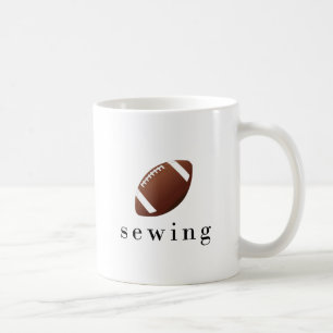Caneca De Café Camiseta engraçada e hilária de costura de futebol