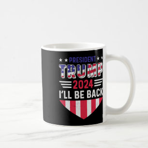 Caneca De Café Camiseta engraçada eleição política Trump Eu serei