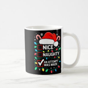 Caneca De Café Camiseta Engraçada Natal Linda Malvada Uma Tentati