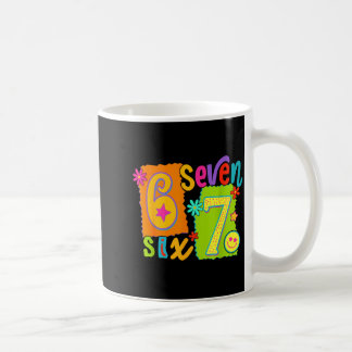 Caneca De Café Camiseta engraçada seis sete 6 7 meme 67 mulheres