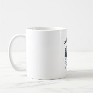 Caneca De Café Camiseta Facilmente Distraído por Cães e Cavalos_