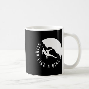 Caneca De Café Camiseta Feminina De Escalada Rock Climb Like A Gi