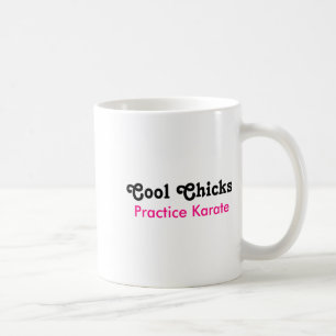 Caneca De Café Camiseta Galinhas Legais Praticam Karatê