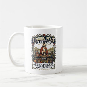 Caneca De Café Camiseta Gráfica Comida Artesanal Feira Jesus Chr