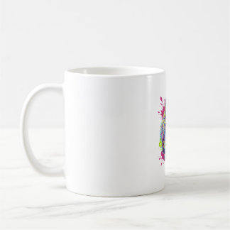 Caneca De Café Camiseta Gráfica Divertida de Preguiça Colorida Ar