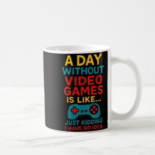 Caneca De Café Camiseta Gráfica Divertida para Gamer Masculino Ad