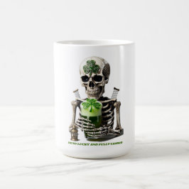 Caneca De Café Camiseta Gráfica do Esqueleto Forte Eterno | Trave
