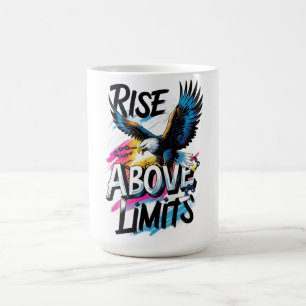 Caneca De Café Camiseta gráfica feminina ADOM "Rise Above Limits"