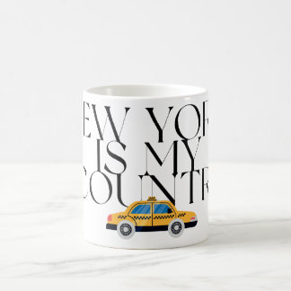 Caneca De Café Camiseta Gráfica New York É Meu País