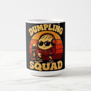 Caneca De Café Camiseta Gráfica Retro Vintage Skater Dumpling Squ