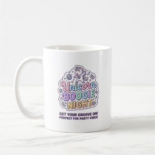 Caneca De Café Camiseta Gráfica Tipografia Negrito Unicórnio Boog