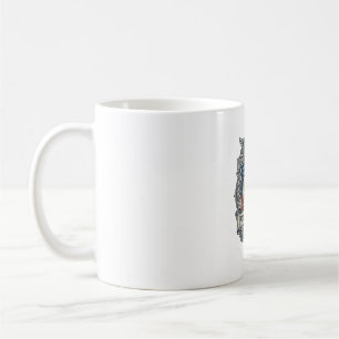 Caneca De Café Camiseta Gráfica Vetorial do Clube do Livro Patrio