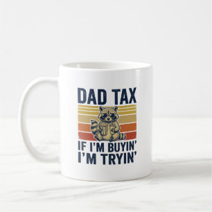 Caneca De Café Camiseta Gráfica Vintage de Guaxinim do Imposto do