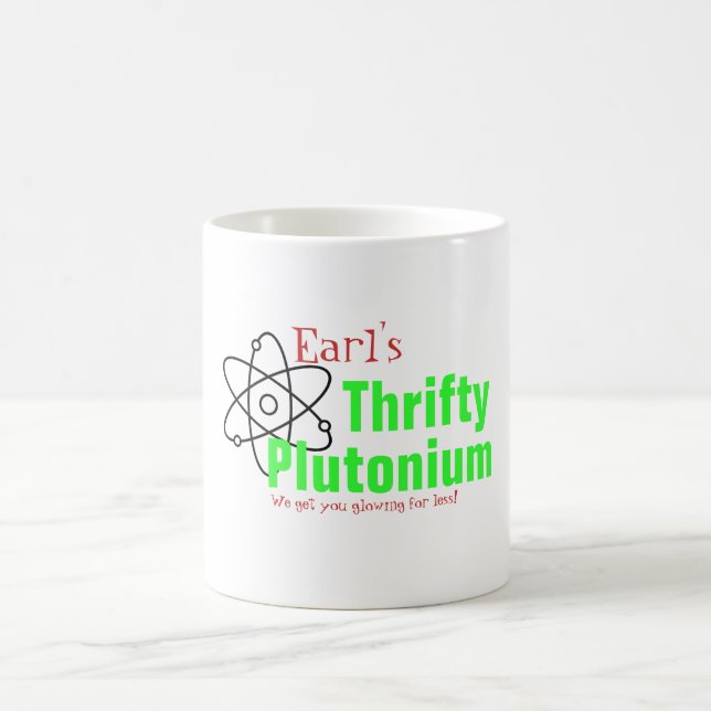 Caneca De Café Camiseta Humorous Science Nuclear Plutônio Engraça (Centro)