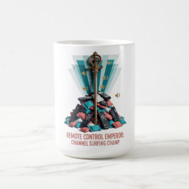 Caneca De Café Camiseta Imperador do Controle Remoto