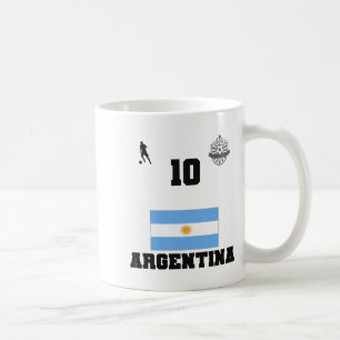 Caneca De Café Camiseta Infantil da Seleção de Futebol da Argenti