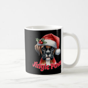Caneca De Café Camiseta Jingle Paws E Alegria Do Cão Boxer