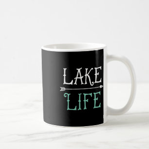 Caneca De Café Camiseta Lake Life Pesca Velejando Barco Divertido