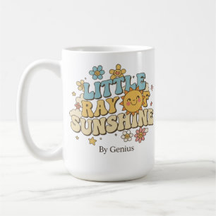 Caneca De Café Camiseta Little Ray of Sunshine, Groovy Retro Anos