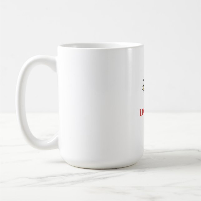 Caneca De Café Camiseta Love Loudly (Esquerda)