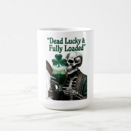 Caneca De Café Camiseta Lucky Skeleton Stout | Morto de Sorte