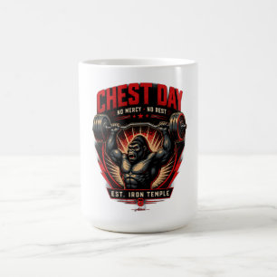 Caneca De Café Camiseta Manga Longa Dia de Peito