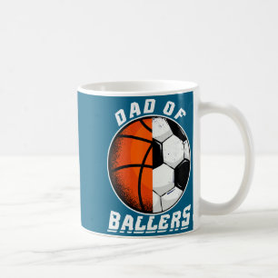Caneca De Café Camiseta masculina pai de jogadores de basquete fu