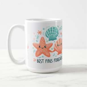 Caneca De Café Camiseta Melhores Nadadeiras Para Sempre, Estrela-