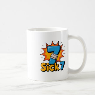 Caneca De Café Camiseta Meme Sick Seven Seis Sete Brincadeira Div